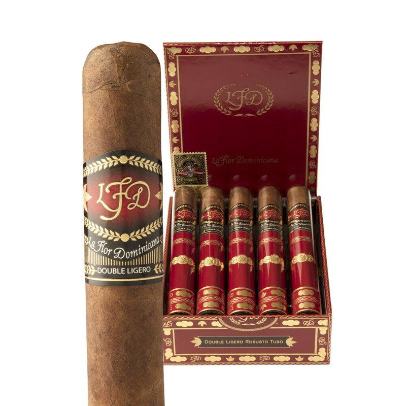 sorry, La Flor Dominicana Double Ligero Crystal Tubo Robusto 10ct Box image not available now!