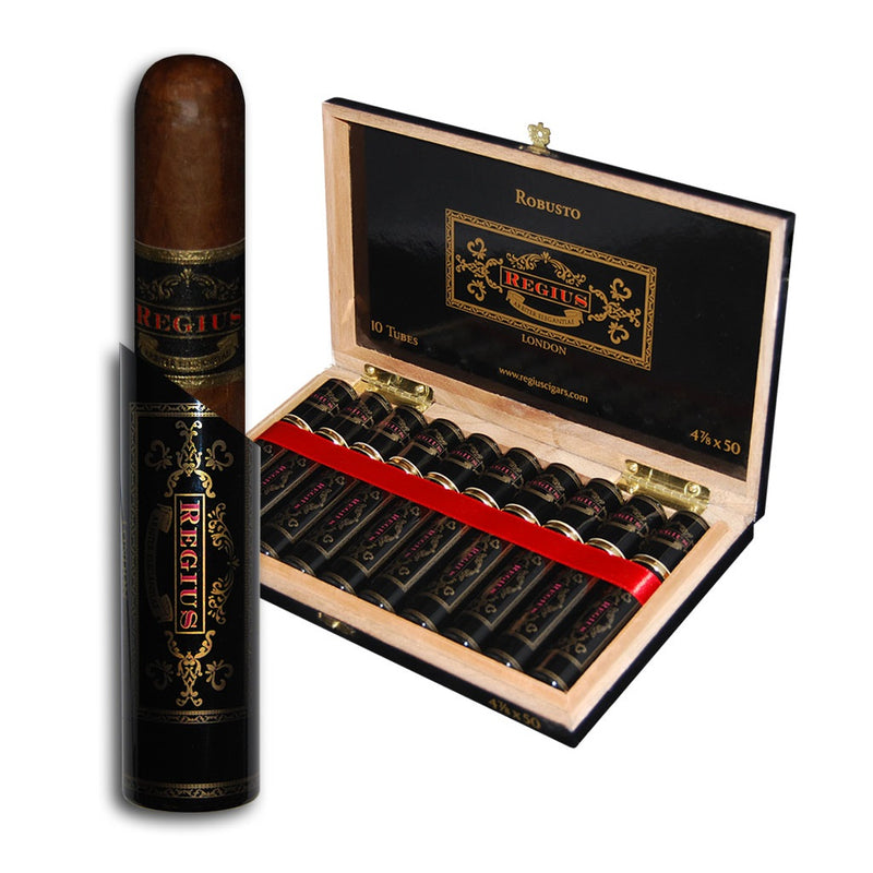 sorry, Regius Black Label Robusto Tubes 10ct Box image not available now!
