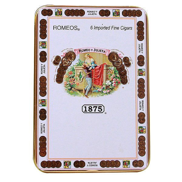 sorry, Romeo Y Julieta 1875 Romeos Cigarillo 6ct Tin image not available now!