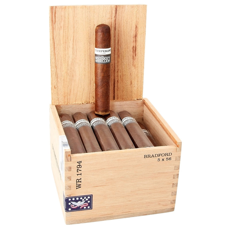 sorry, RoMa Craft Intemperance Whiskey Rebellion 1794 Bradford Robusto Extra 24ct Box image not available now!