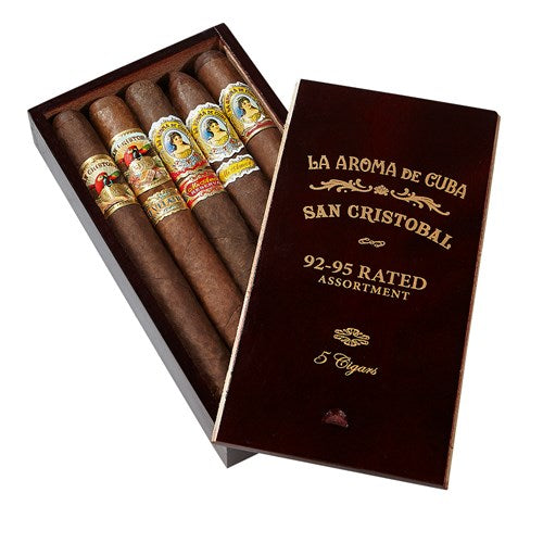 sorry, La Aroma de Cuba & San Cristobal '92-95 Rated' Sampler 5ct Box image not available now!