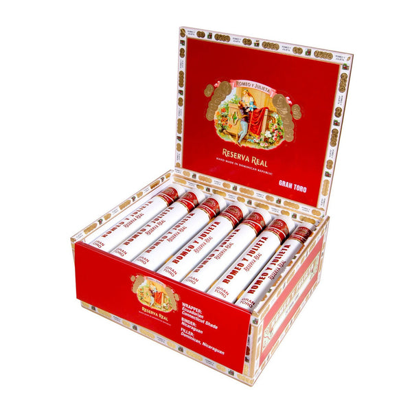 sorry, Romeo Y Julieta Reserva Real Gran Toro Tubes 20ct Box image not available now!