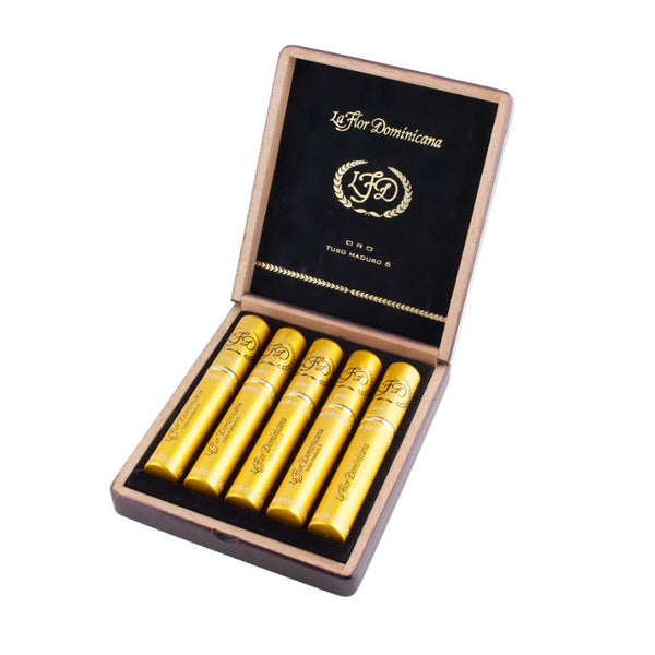 sorry, La Flor Dominicana Oro No. 6 Maduro Tubo Toro 5ct Box image not available now!