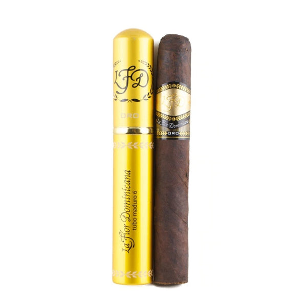 sorry, La Flor Dominicana Oro No. 6 Maduro Tubo Toro Single image not available now!